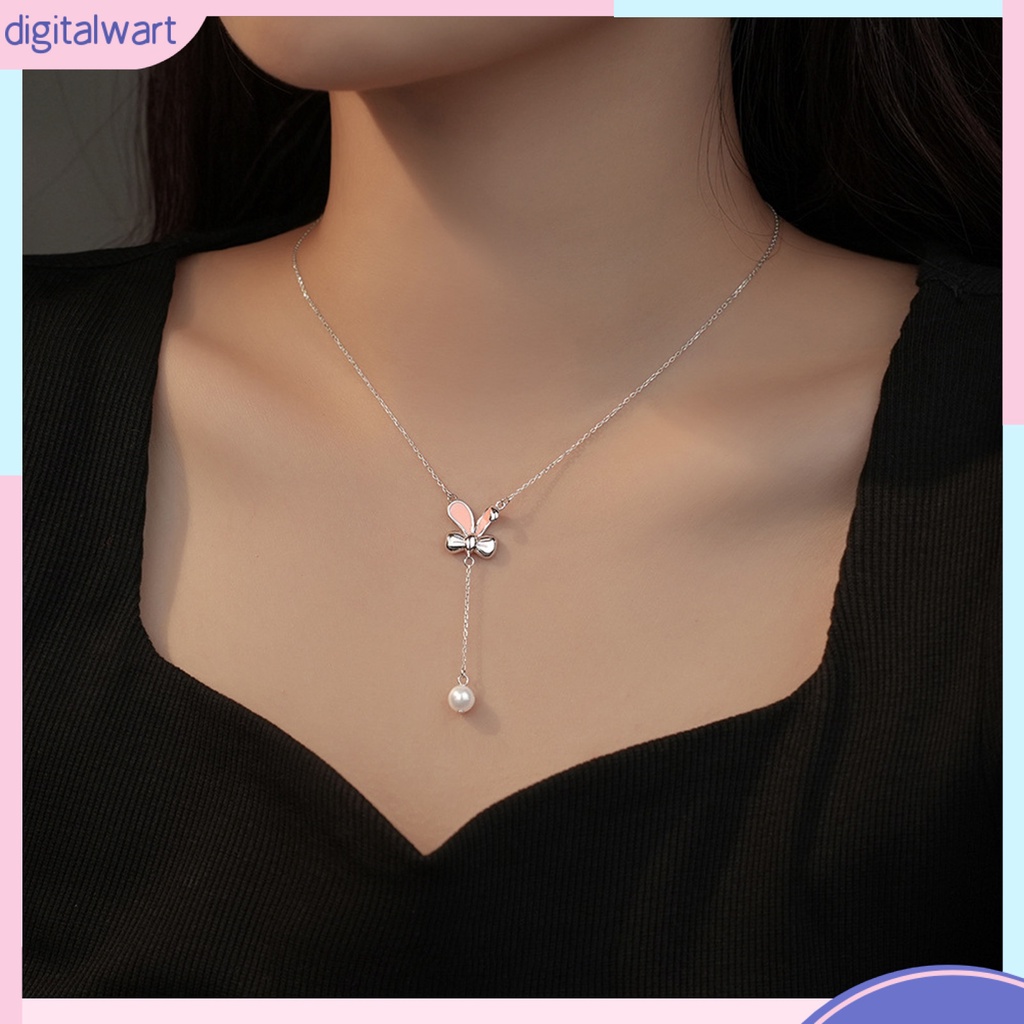 Vòng cổ Ngọc Trai Giả Mặt Thỏ Sang Trọng Cho Nữ