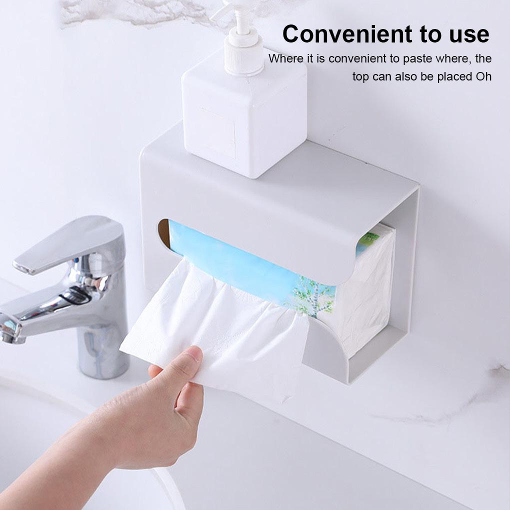 1 / 2 Giá Đỡ Cuộn Khăn Giấy Gắn Tường Tiện Dụng Cho Phòng Tắm / Văn Phòng