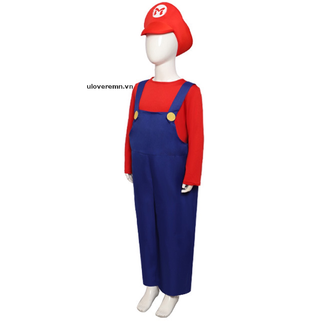 Trang Phục cosplay Nhân Vật Game Super Mario Dành Cho Bé