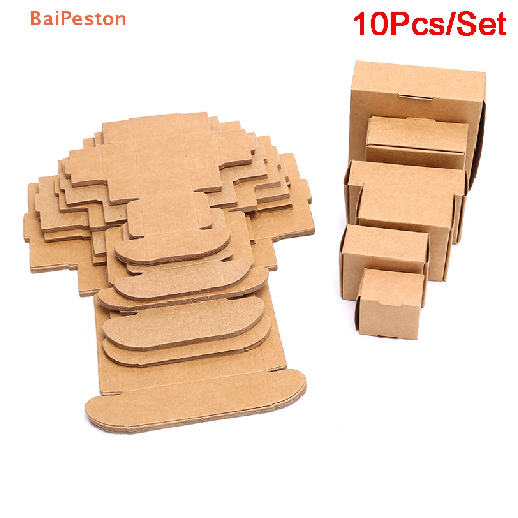 Set 10 Hộp Giấy Đựng Kẹo Cưới Làm Quà Tặng