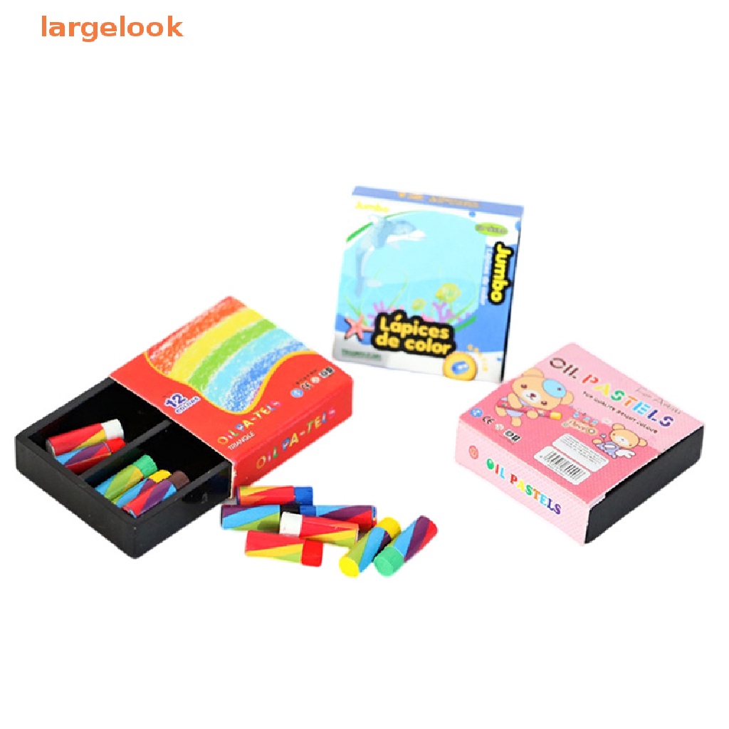 1 Set Hộp Bút Chì Màu 1: 12 Dùng Trang Trí Nhà Búp Bê