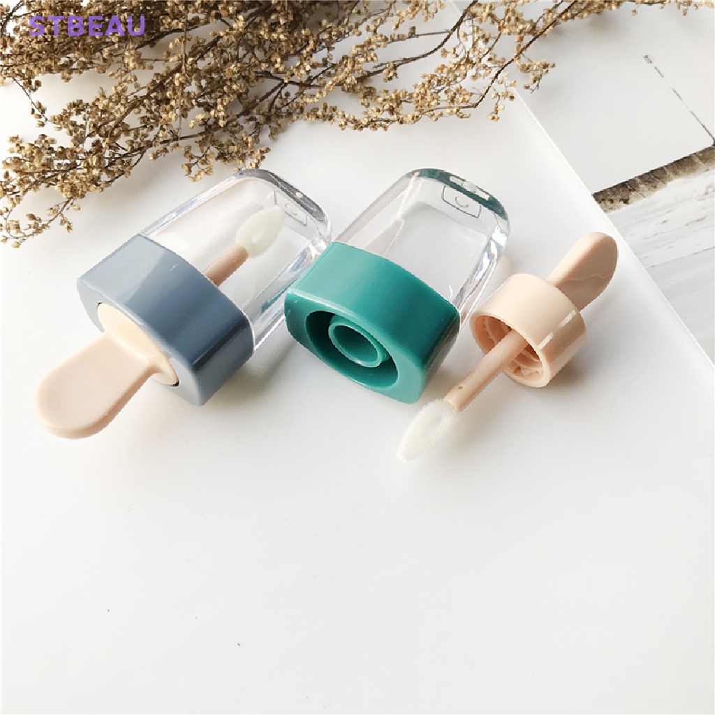 [Cxsteau] Son Kem Bóng Diy Hình Que Kem Màu Hồng Dễ Thương MME