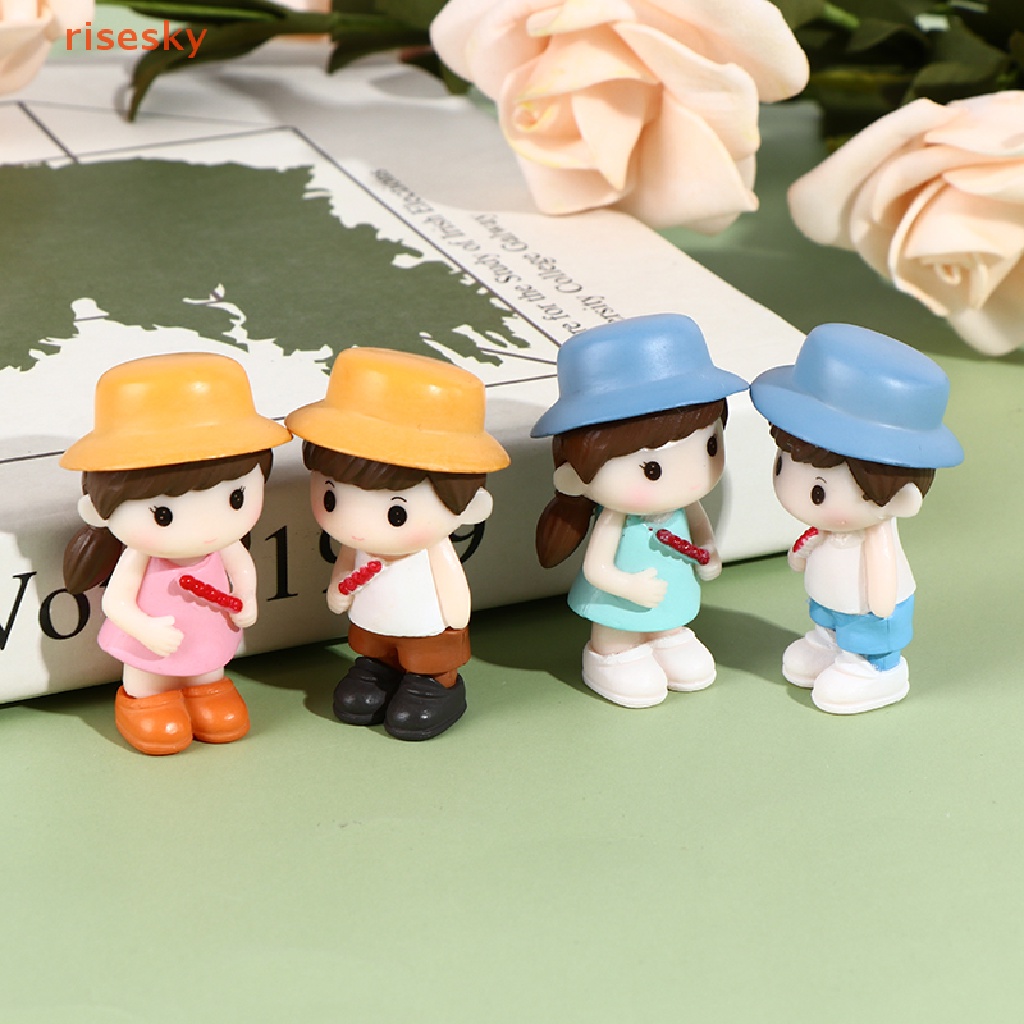 Mô Hình Cặp Đôi Búp Bê Tình Nhân Mini DIY Trang Trí Vườn Thu Nhỏ