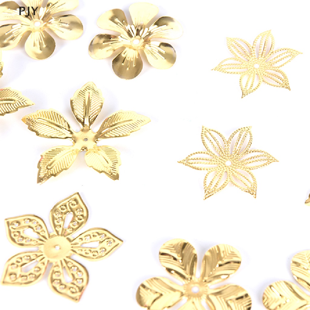 Set 50 Lát Hoa Kim Loại Cổ Điển Làm Đồ Trang Sức Thủ Công PJ