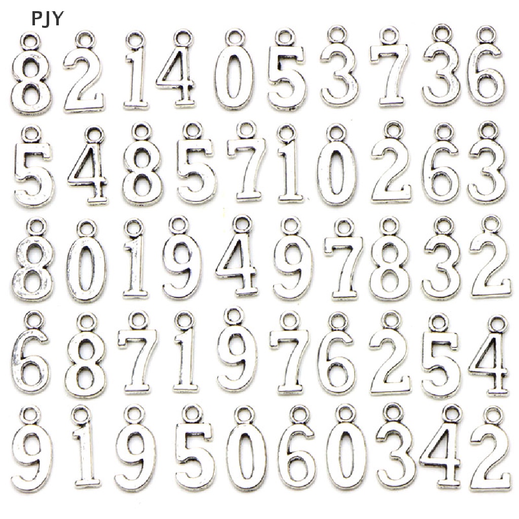 Set 10 / 50 Mặt Dây Chuyền Bạc Tây Tạng Hình Số 0-9