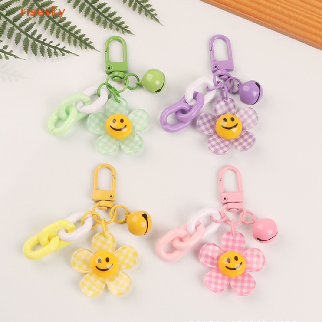 Móc Khóa Hình Hoa Hướng Dương Mặt Cười Dễ Thương