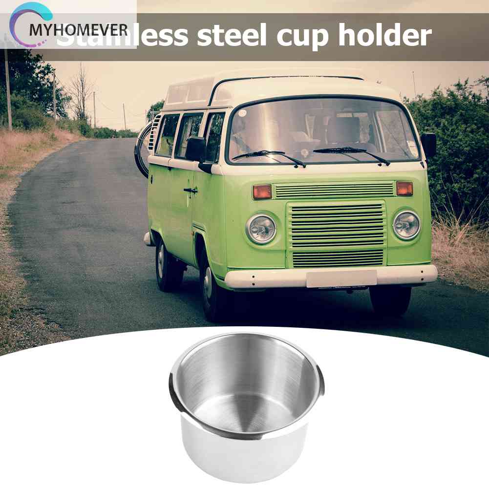 1 Giá Đỡ Cốc Uống Nước Bằng Thép Không Gỉ Cho Tàu Thuyền Xe Tải Cắm Trại