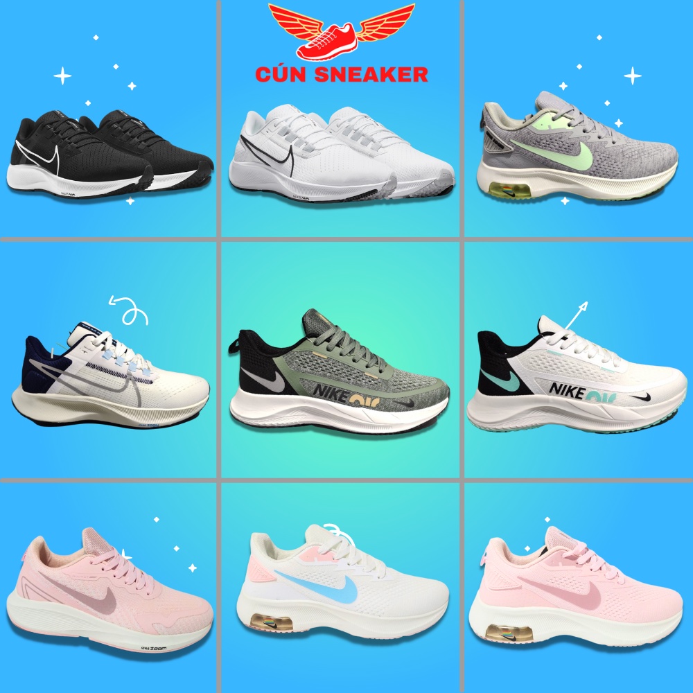 Giày thể thao thời trang đủ màu trắng, đen chuẩn SC Full Box, Giày siêu nhẹ chạy bộ tập gym full size nam nữ
