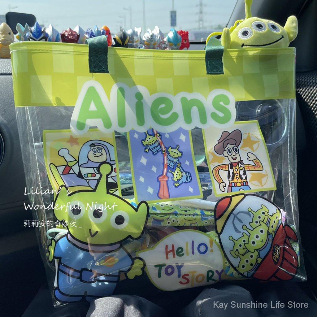 Túi Xách PVC Trong Suốt Cỡ Lớn In Hình Buzz Lightyear Phong Cách Hàn Quốc