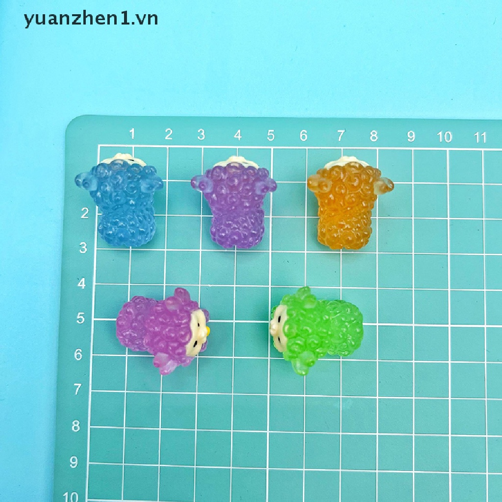 Set 2 Tượng Cừu Mini Phát Sáng Dùng Để Trang Trí