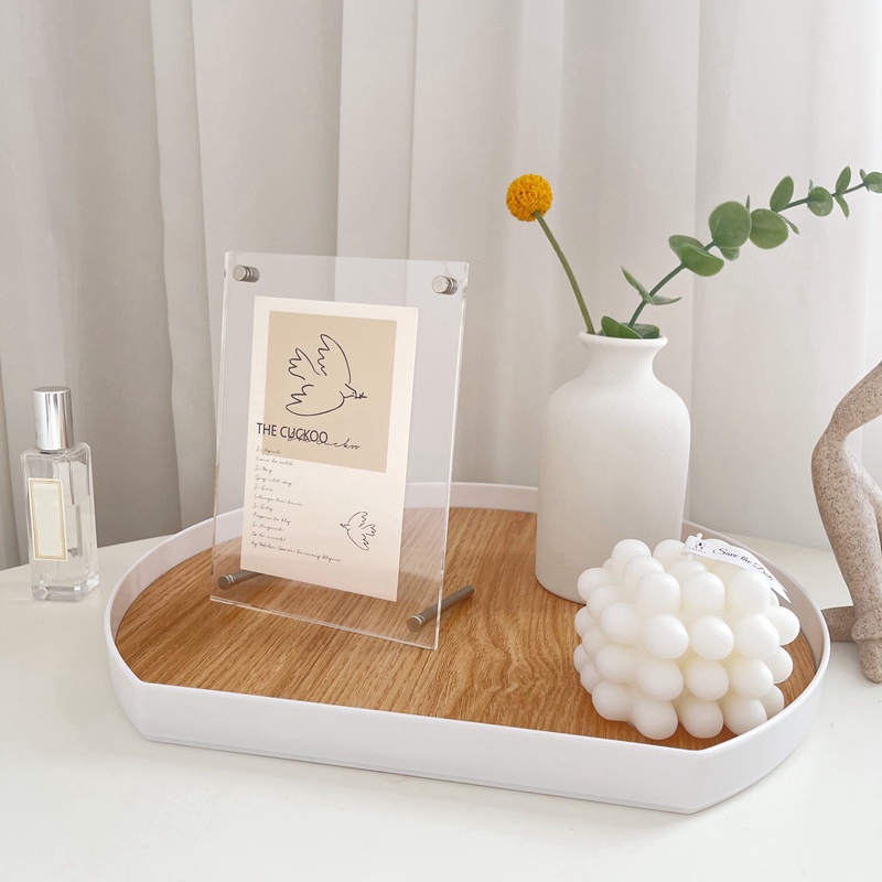 Giá Đỡ Trưng Bày Thẻ Ảnh Khổ A4 / A5 / A6 Bằng Acrylic Tiện Dụng Trang Trí Quán Cà Phê