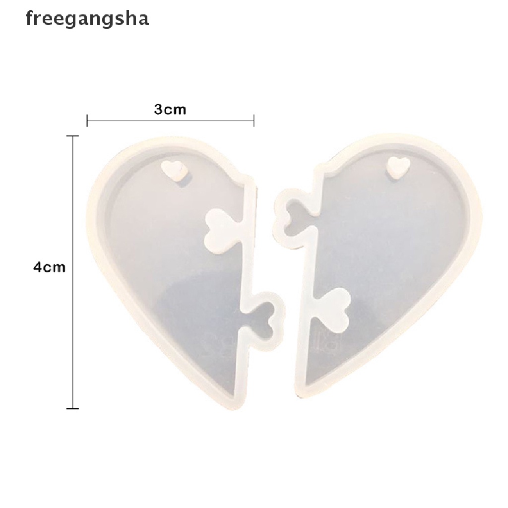 Khuôn Silicone Làm Mặt Trang Sức Hình Ổ Khóa Trái Tim Diy