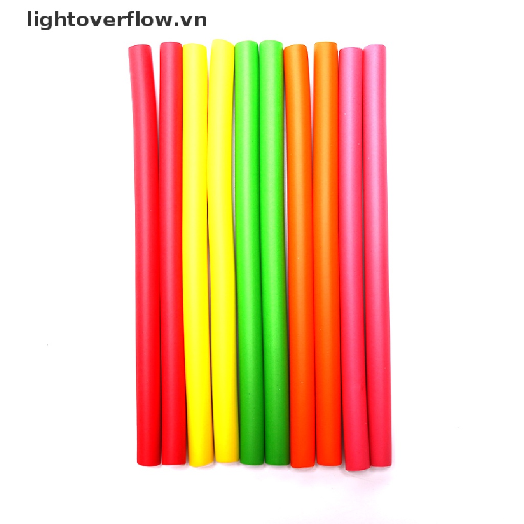 Set 10 Lô Uốn Tóc Xoăn Linh Hoạt Bằng Xốp Mềm