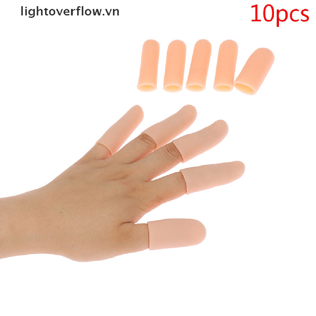 Set 10 Nắp Gel Silicon Bảo Vệ Ngón Tay Giảm Đau