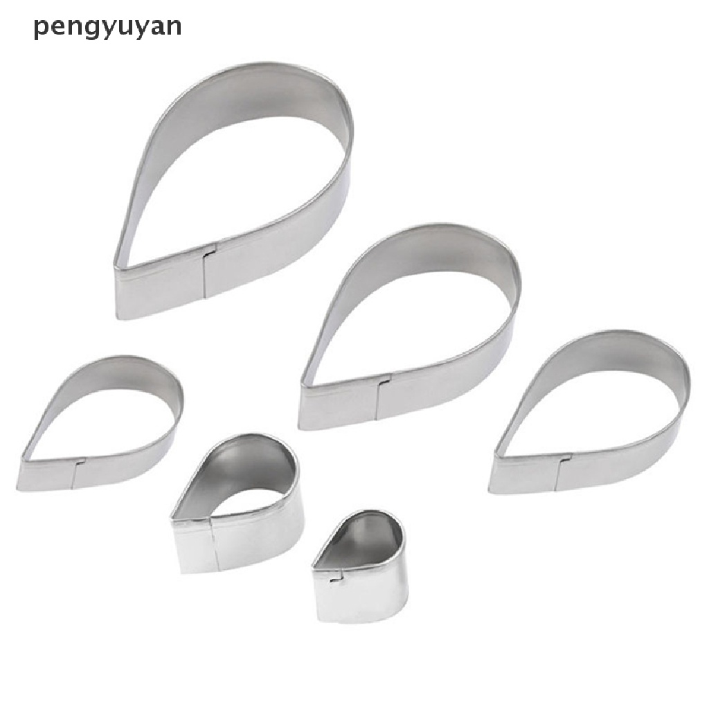 Bộ 6 Khuôn Cắt Tạo Hình Cánh Hoa Hồng Trang Trí Bánh Kem