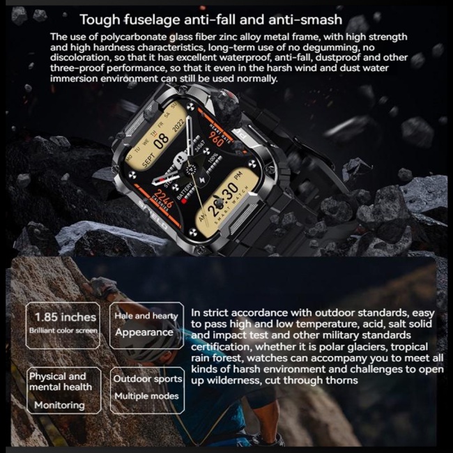 Đồng Hồ Thông Minh Zevaret Mk66 Kết Nối Bluetooth Theo Dõi Sức Khỏe