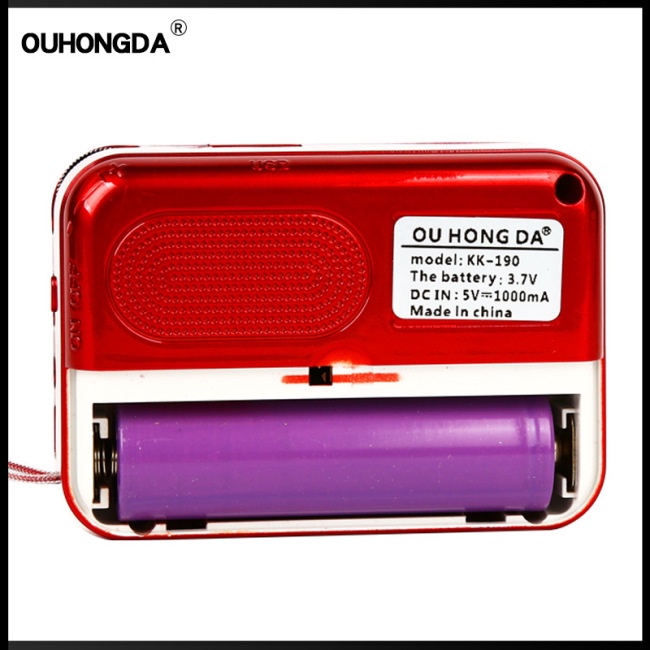 Radio Fm Mini Zevaret Kk-190 Kỹ Thuật Số Cầm Tay Sạc Usb Tf Mp3 Cho Iphone Mp4