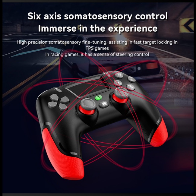 Tay Cầm Chơi Game Bluetooth Không Dây 6 Trục Tương Thích Với Ps4