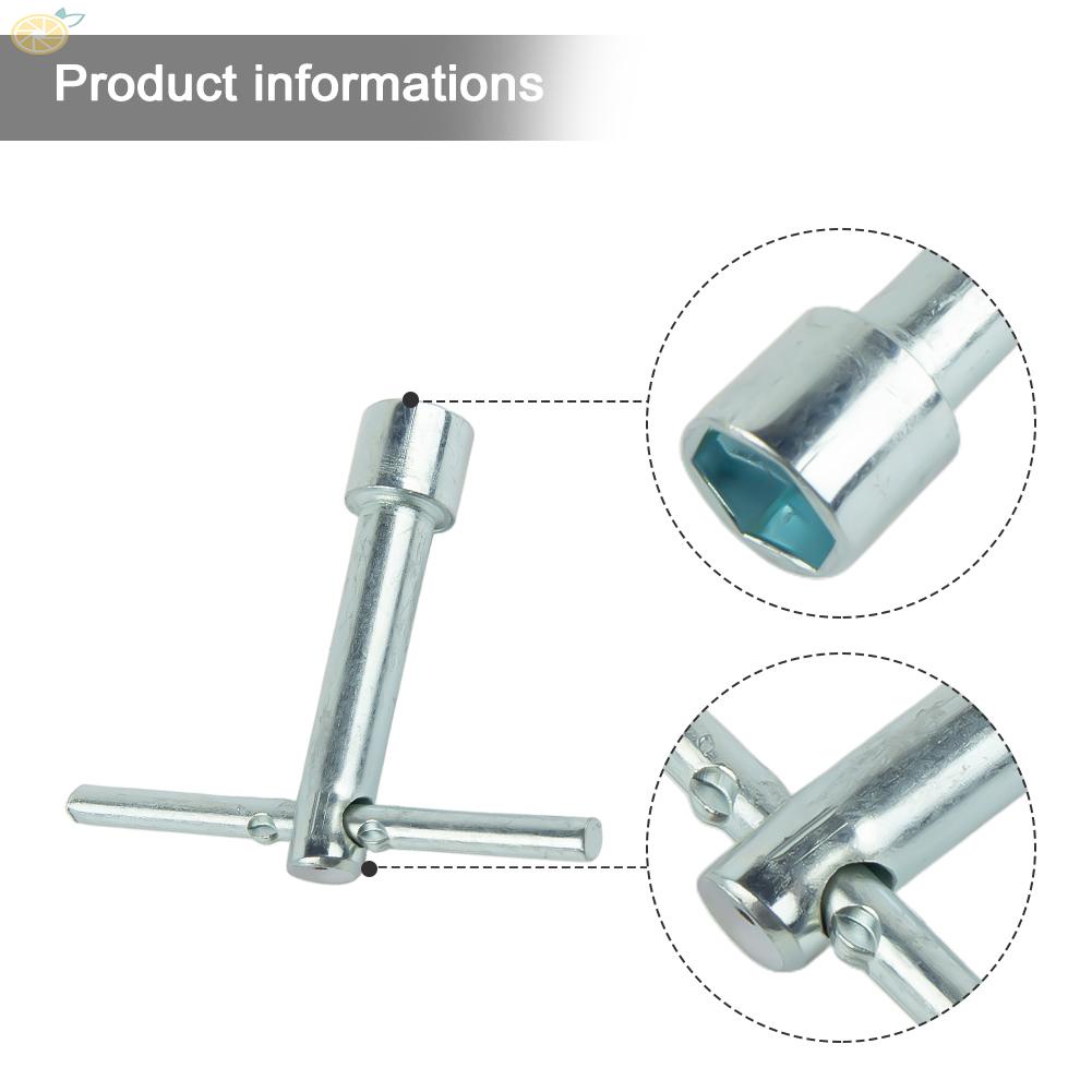 【VARSTR】Socket Wrench 2PCS 68mm Deep Nut Driver Hex Socket Wrench Metal Silver