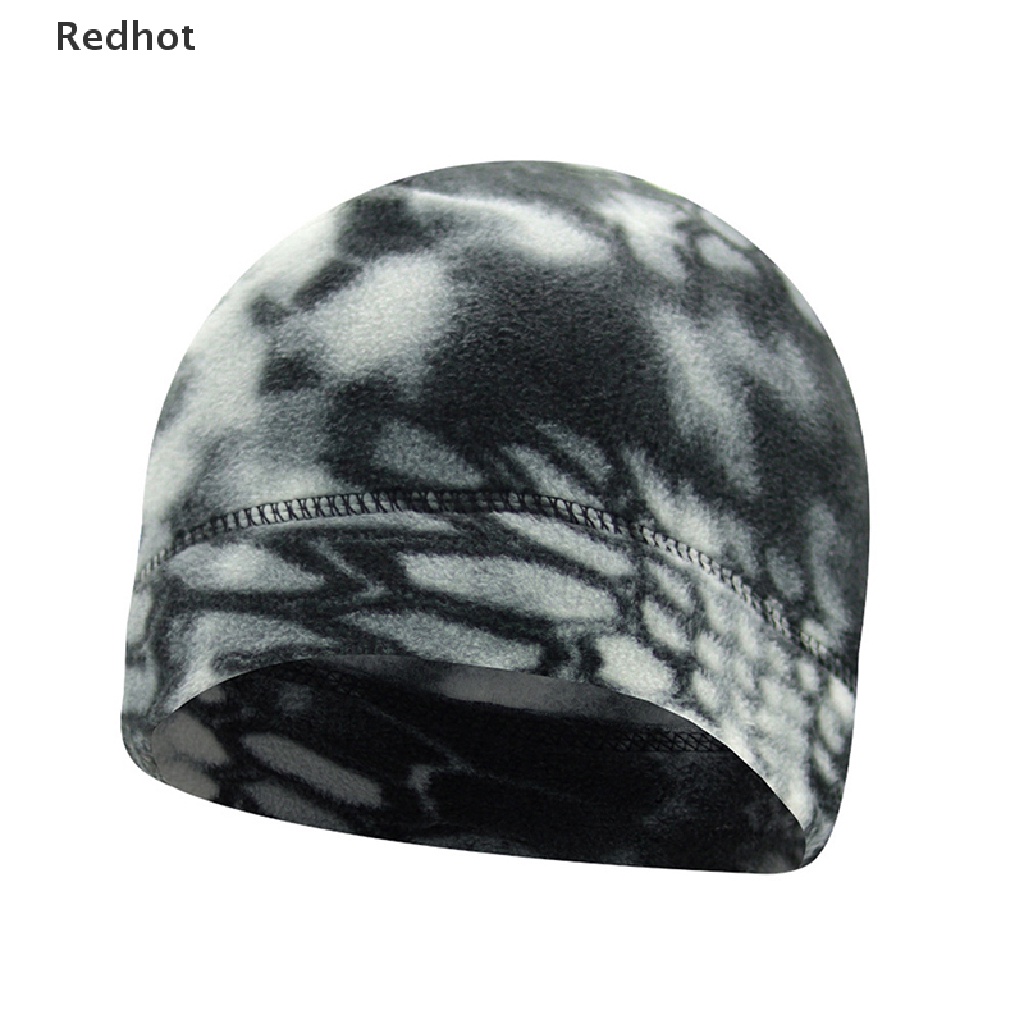 &lt; Redhot &gt; Mũ Lông Cừu Dày Họa Tiết Rằn Ri Quân Đội Đi Xe Đạp Leo Núi Mùa Đông Ấm Áp Cho Nam Và Nữ