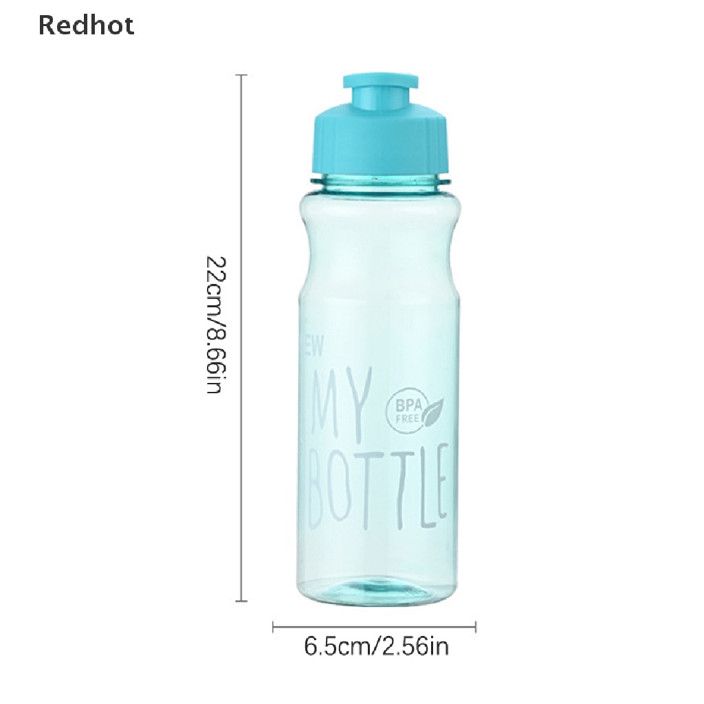 &lt; Redhot &gt; Bình Nước Thể Thao 650ml Bằng Nhựa Chống Rơi Có Dây Đeo Nhỏ Gọn Thích Hợp Làm Quà Tặng Ngoài Trời