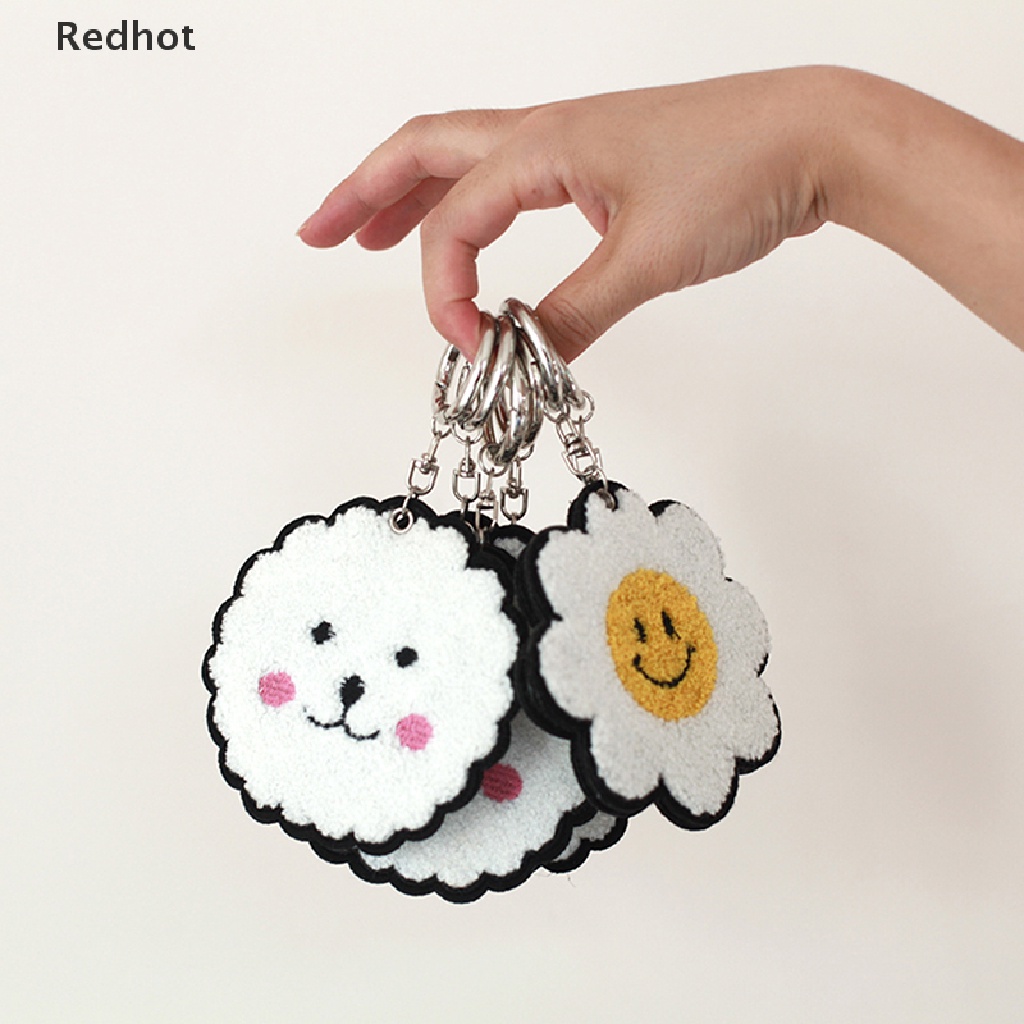 &lt; Redhot &gt; Móc Khóa Hình Hoa Hướng Dương Mặt Cười Dễ Thương Đang Giảm Giá