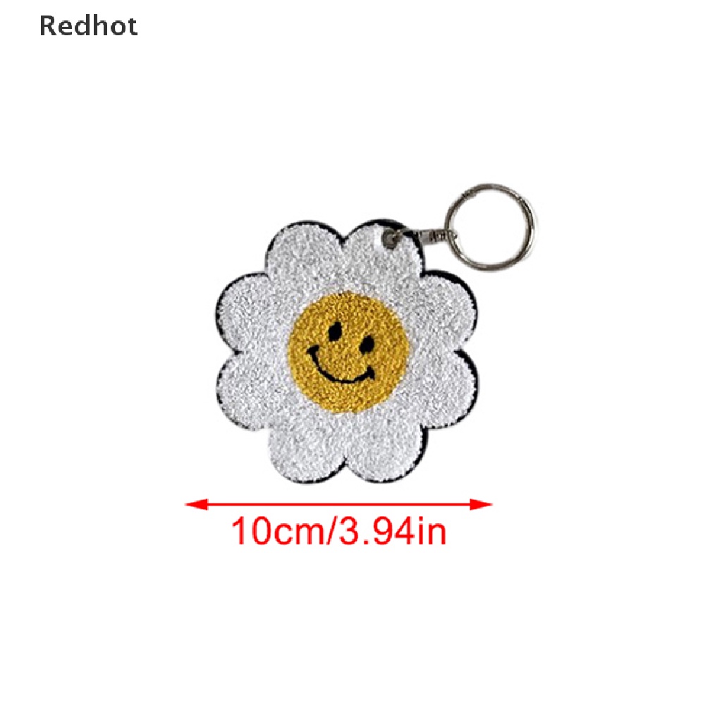 &lt; Redhot &gt; Móc Khóa Hình Hoa Hướng Dương Mặt Cười Dễ Thương Đang Giảm Giá