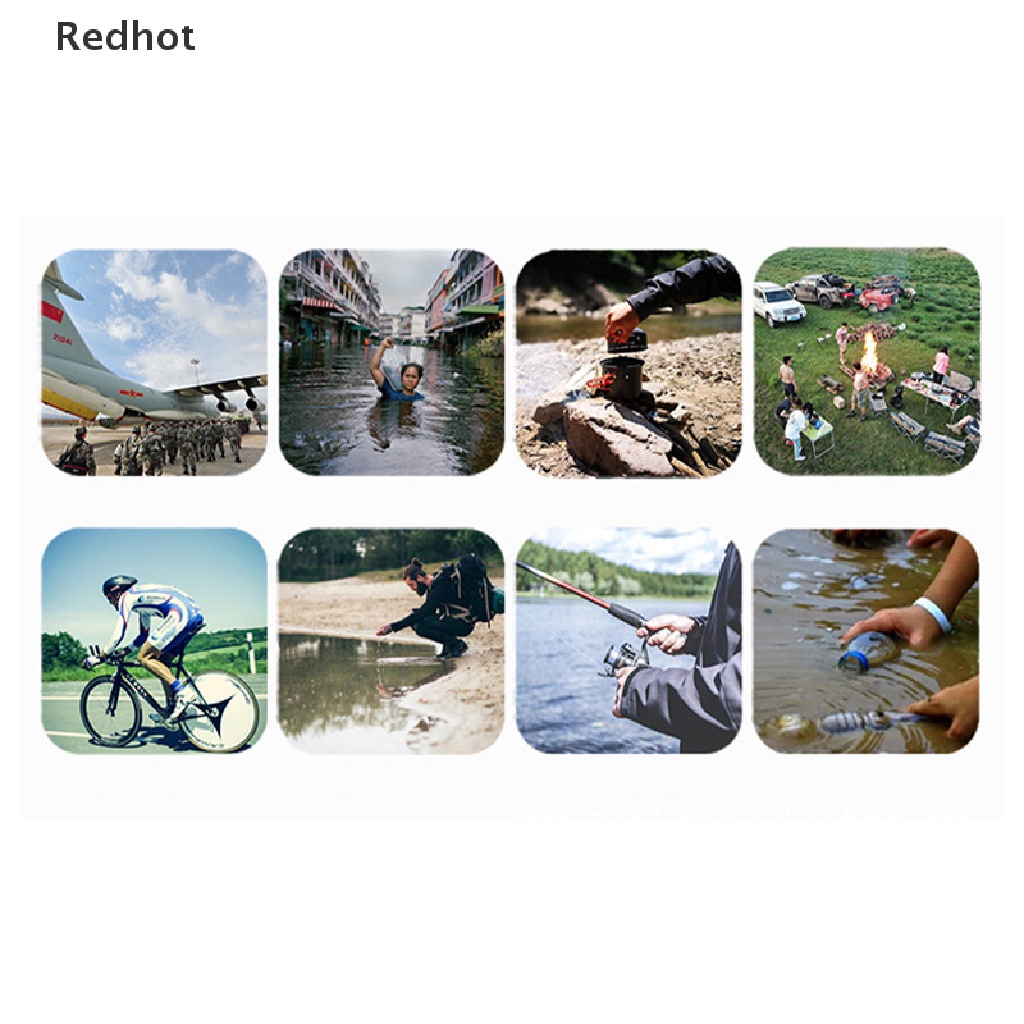 &lt; Redhot &gt; Túi Lọc Nước Mini Bằng Sợi Carbon Dùng Khi Đi Cắm Trại Hoặc Trong Trường Hợp Khẩn Cấp