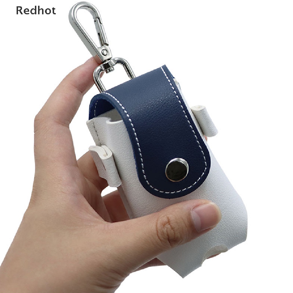 &lt; Redhot &gt; Túi Đựng Bóng Golf Mini Bằng Da PU Màu Hồng Có Dây Treo Trên Thắt Lưng