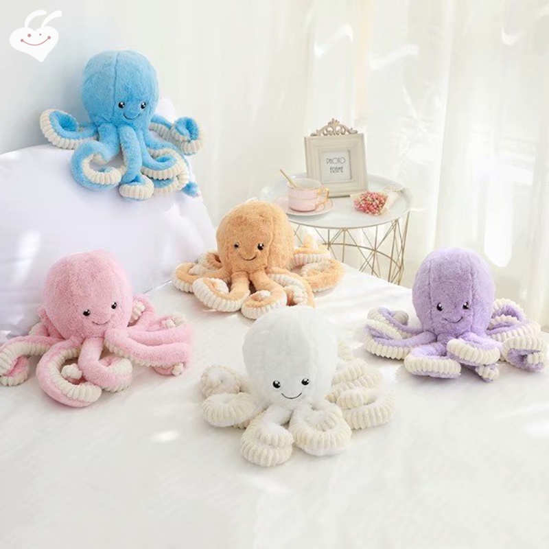 Bạch Tuộc Nhồi Bông Mềm Mại Nhiều Màu Sắc Dùng Làm Quà Tặng Sinh Nhật Cho Bé