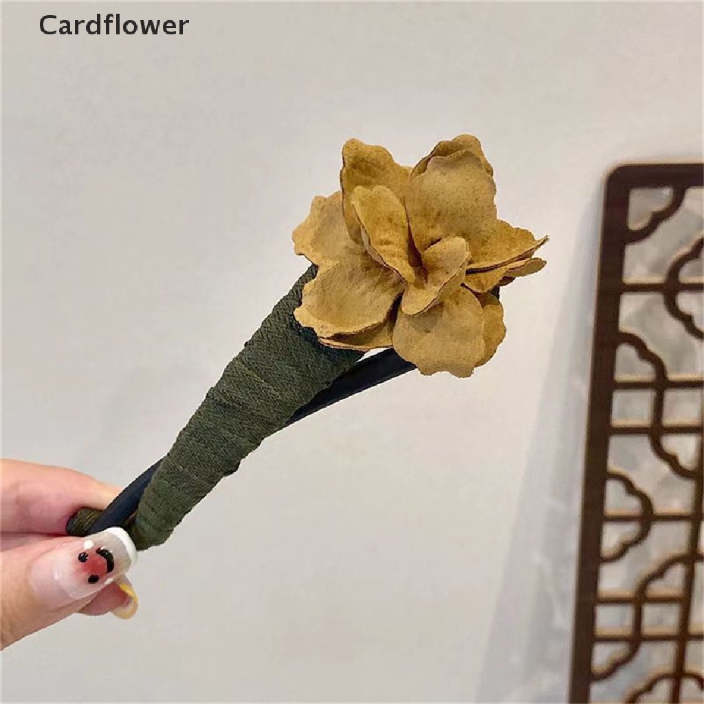 &lt; Cardflower &gt; Kẹp Tóc Đuôi Ngựa Hình Hoa Thời Trang Cổ Điển Dành Cho Bạn Nữ Đang Giảm Giá