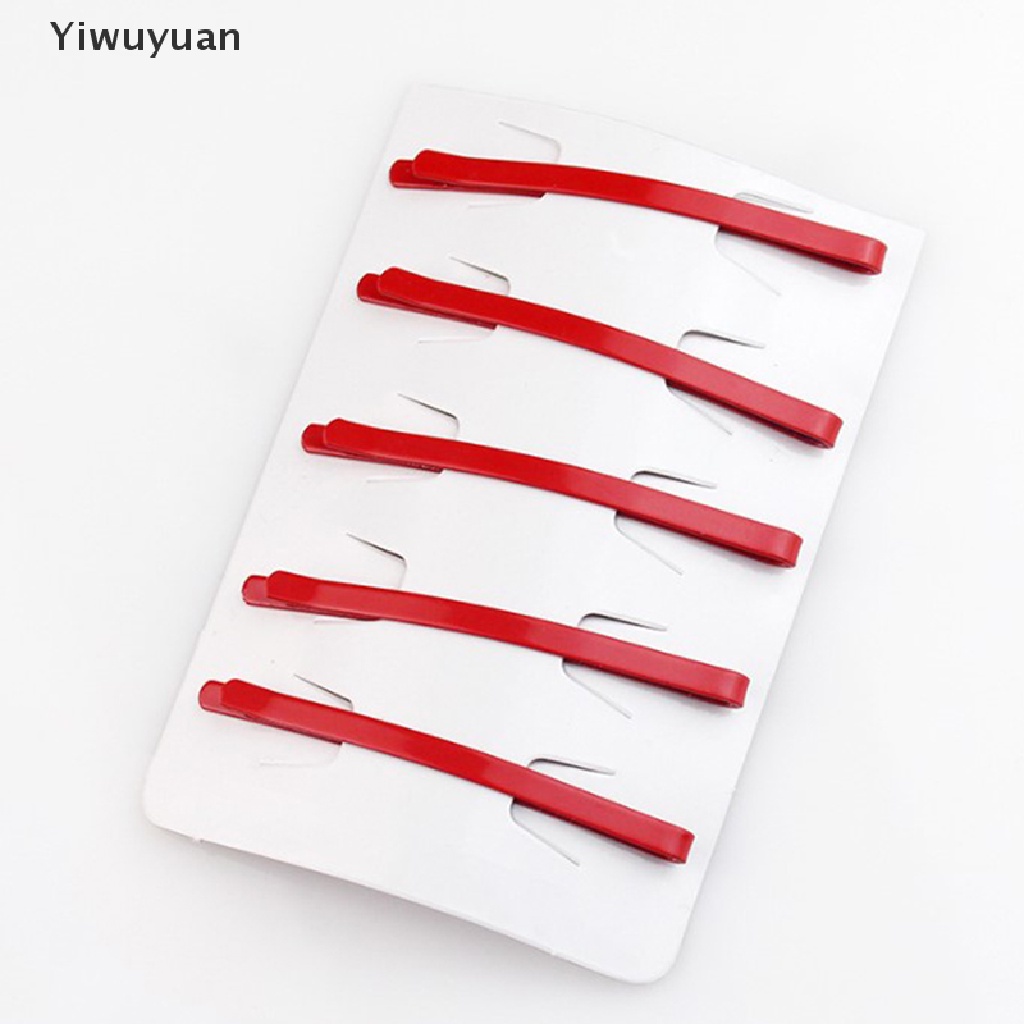 < Yiwuyuan > Set 5 Kẹp Tóc Màu Đỏ Hóa Trang Nhân Vật Juzo Suzuya Kagerou Kateyama Ayano
