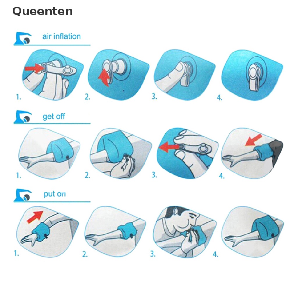 Queenten Phao Bơi Đeo Cánh Tay An Toàn Cho Trẻ Em Và Người Lớn QT