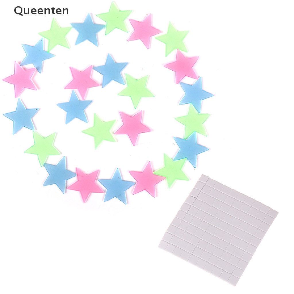 Bộ 100 Ngôi Sao 3D Dạ Quang Dán Tường