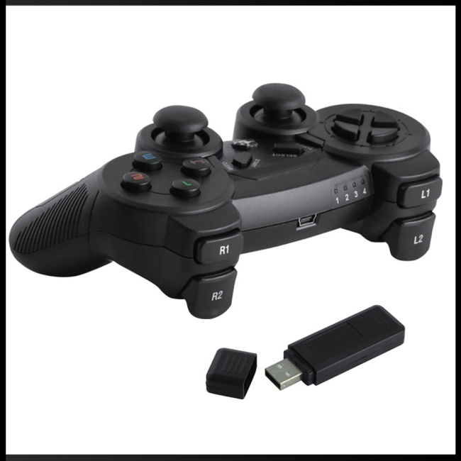 Tay Cầm Chơi Game PS3 PC X-input 2.4 Kèm Bộ Nhận Tín Hiệu