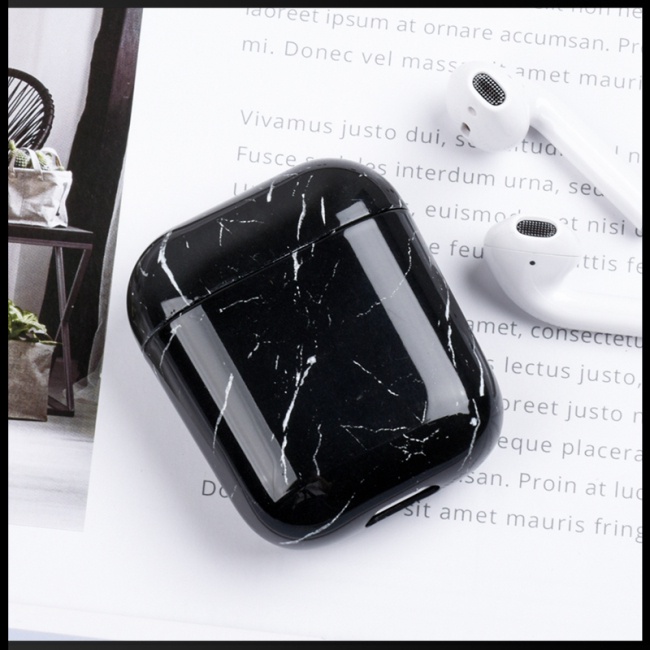 Vỏ Bảo Vệ Hộp Sạc Tai Nghe AirPods 2 Bằng PC Cứng Họa Tiết Cẩm Thạch Chống Bụi