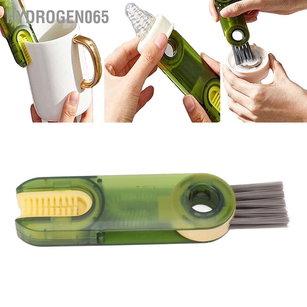 Bàn chải làm sạch kẽ hở nắp chai 3 trong 1 đa năng cho núm vú Hydrogen065