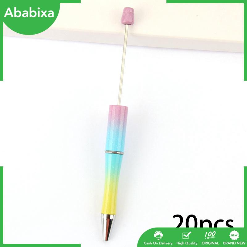 Set 20 Bút Bi Ngòi 1.0Mm Có Thể Xỏ Hạt Sáng Tạo Cho Học Sinh