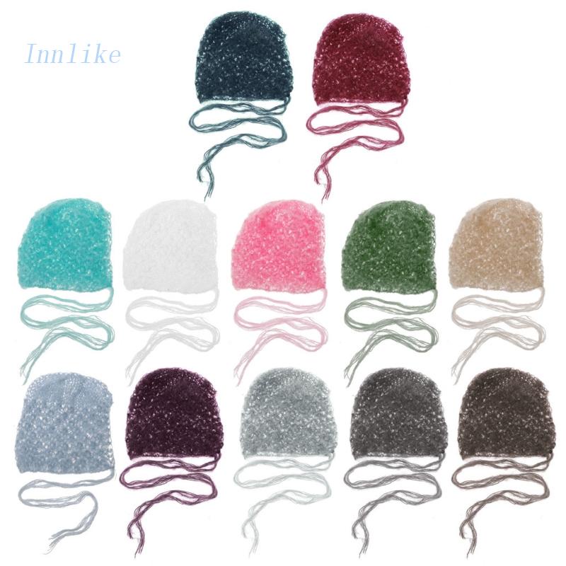Mohair Dệt Kim Thủ Công Làm Phụ Kiện Chụp Ảnh Cho Bé Sơ Sinh