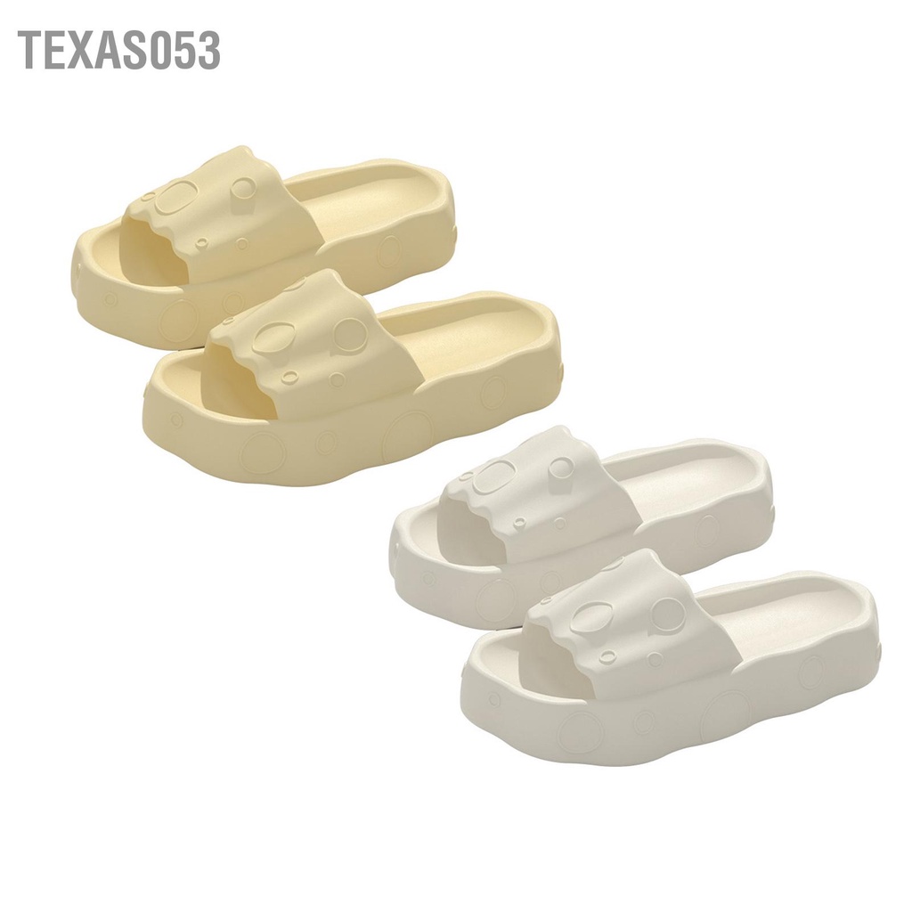 Texas053 Đế Dày Dép EVA Màu Trơn Mềm Mại Cho Nữ Mùa Hè Nhà Tắm