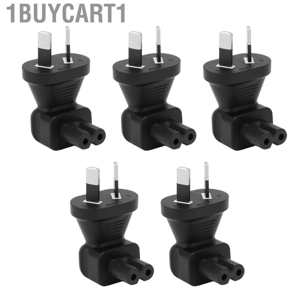 1buycart1 IEC320 Power Plug Adapter  90 Degree 2 Prong AU To C7 Converter for