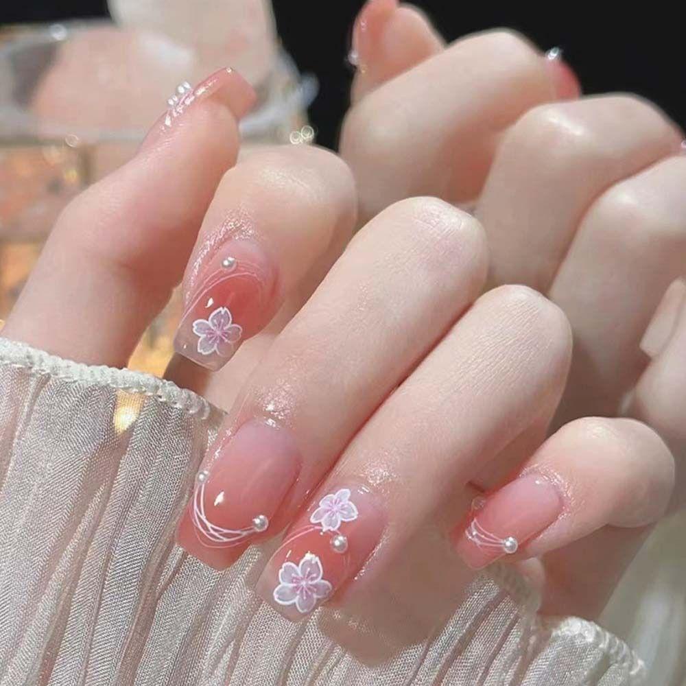 Móng Tay Giả Hình Hoa Tulip 3D Phong Cách Nhật Bản Thời Trang