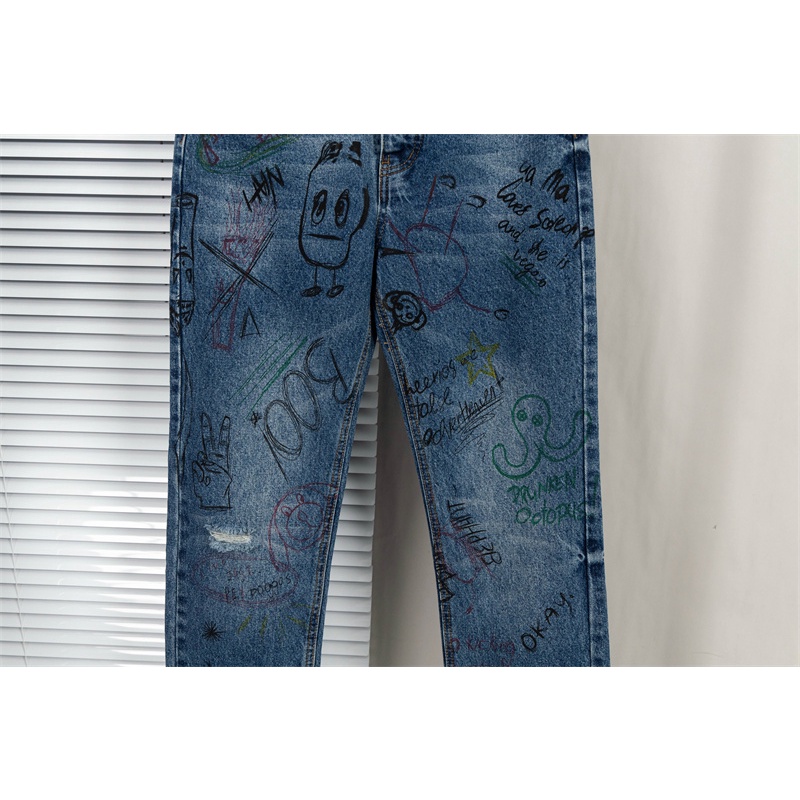 Bal88necia - Quần Jean Hư Hại Graffiti Phong Cách Thời Trang Đường Phố Mới Nhất Xu Hướng Cao Cấp Dành Cho Nam Và Nữ Jfsdgdfgdsd