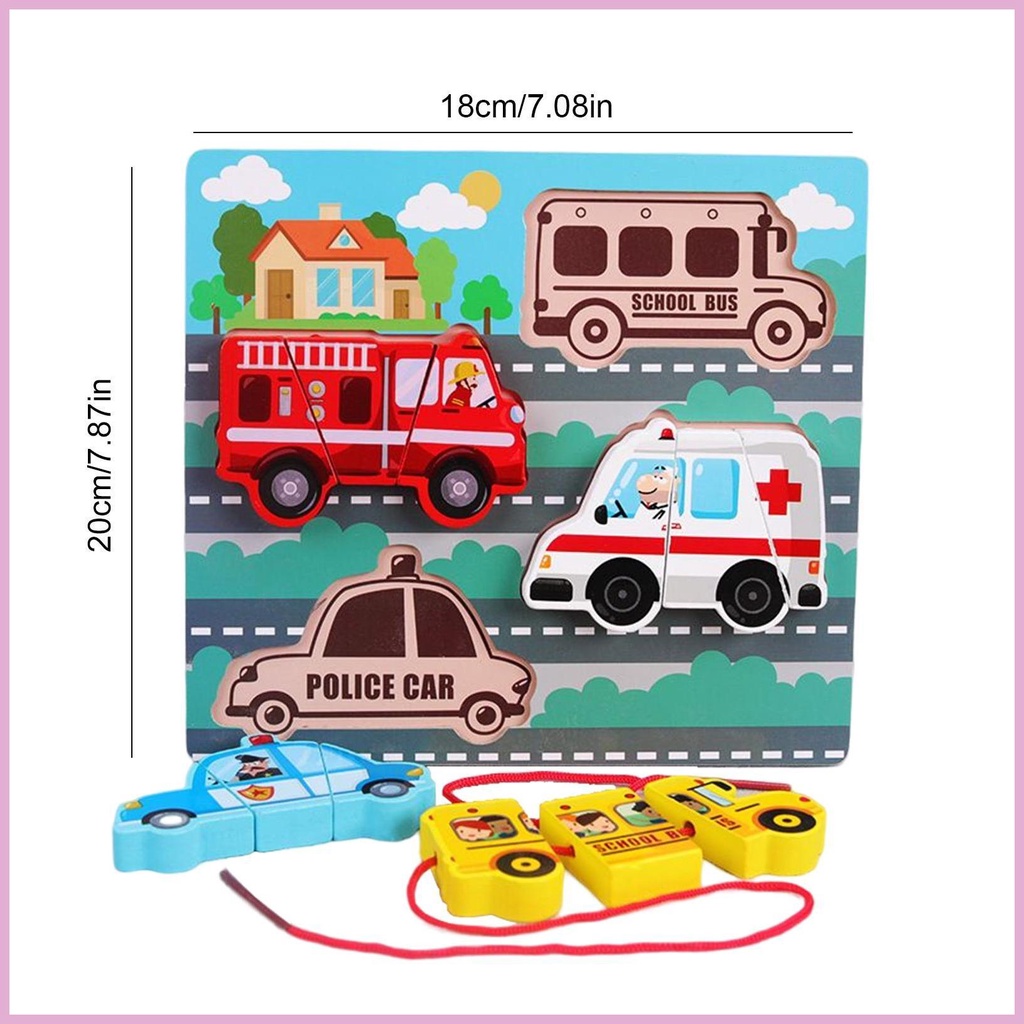 Bộ Đồ Chơi Xếp Hình 3D Montessori Có Dây Thừng Giáo Dục Theo Phương Pháp Montessori Cho Bé