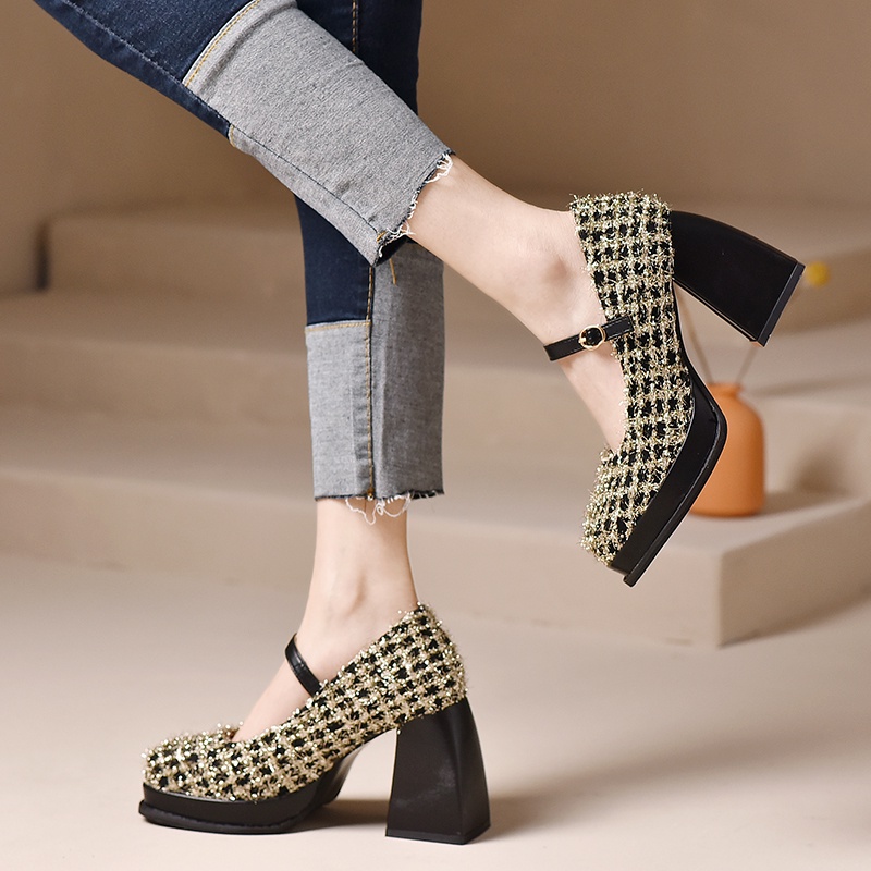 Sandal Cao Gót Mũi Vuông Thời Trang Dành Cho Nữ 02533