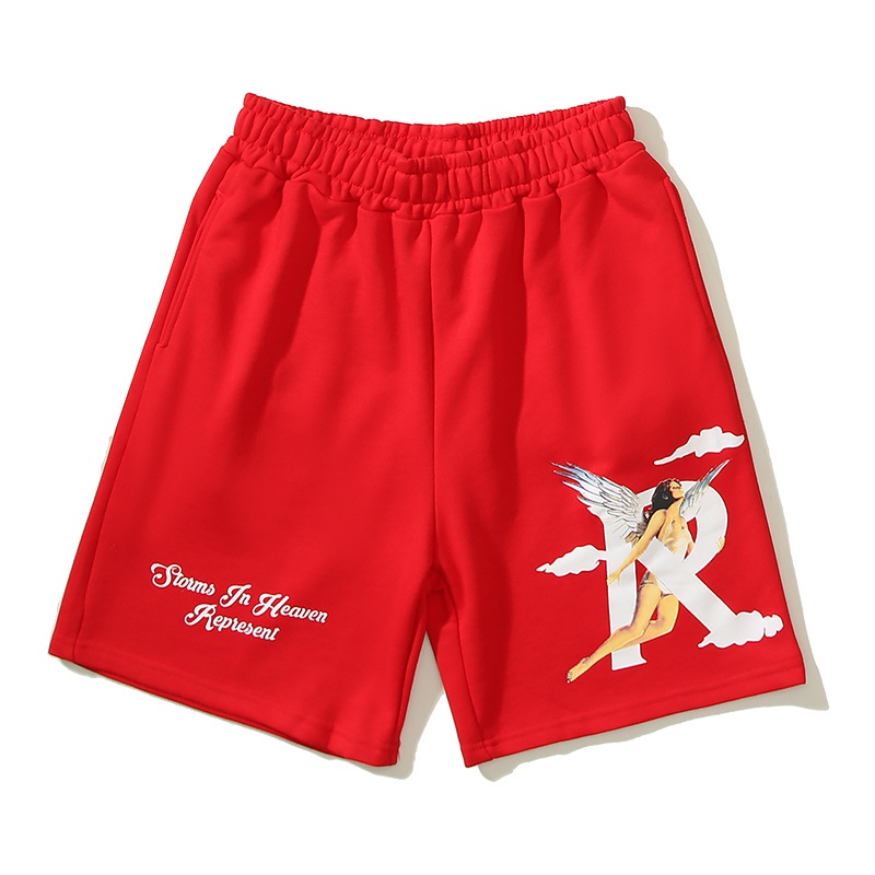 Quần Short Thể Thao Lưng Thun In Chữ R Thời Trang Unisex