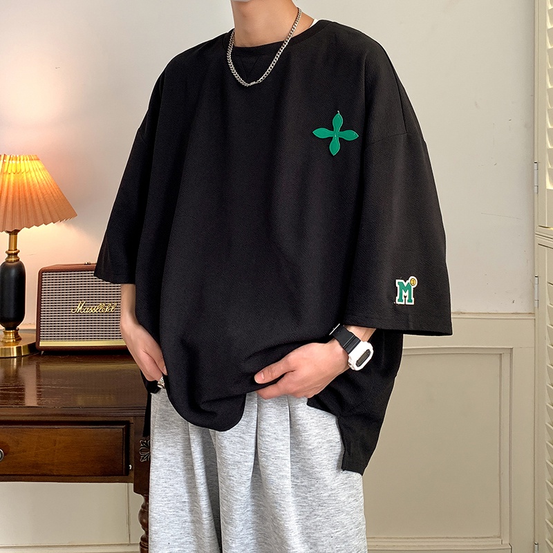 Áo Thun Tay Ngắn Cổ Tròn In Hình Phong Cách Đường Phố Thời Trang Mùa Hè Cho Nam