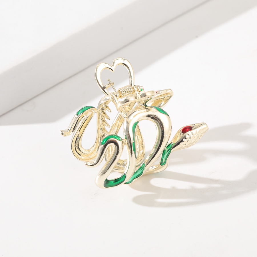 Kẹp Tóc Móng Vuốt Đuôi Ngựa Bằng Kim Loại Hình Rắn Cho Nữ