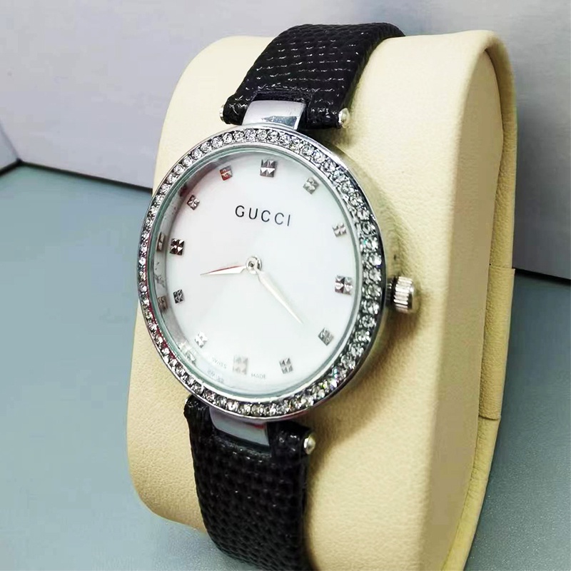 Đồng Hồ Quartz GUGGI G0028 Họa Tiết Kim Cương Sang Trọng