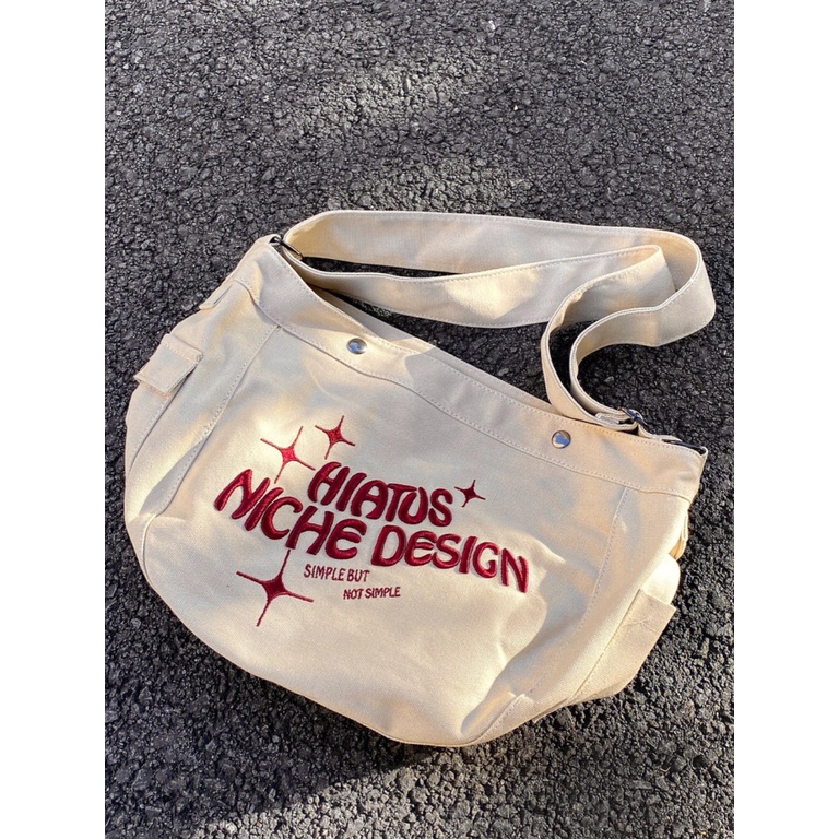 Túi Tote Đeo Vai Vải Canvas Cỡ Lớn Thêu Họa Tiết Thời Trang 2023